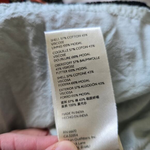 By Anthropologie Astrid Boho Paisley Floral Tunic Mini Dress-S Babydoll - Picture 8 of 10